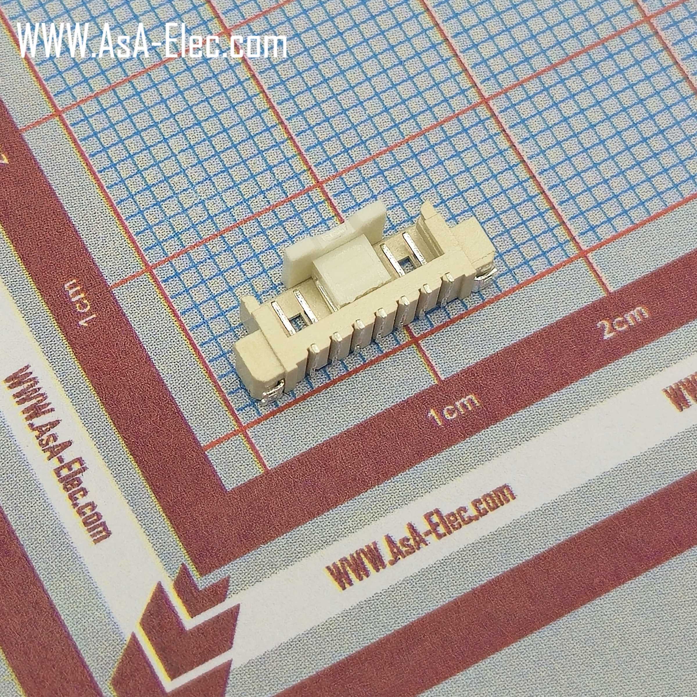 کانکتور FH تیغه ای 1.25 میلی متر 7 پین نر SMD STRAIGHT
